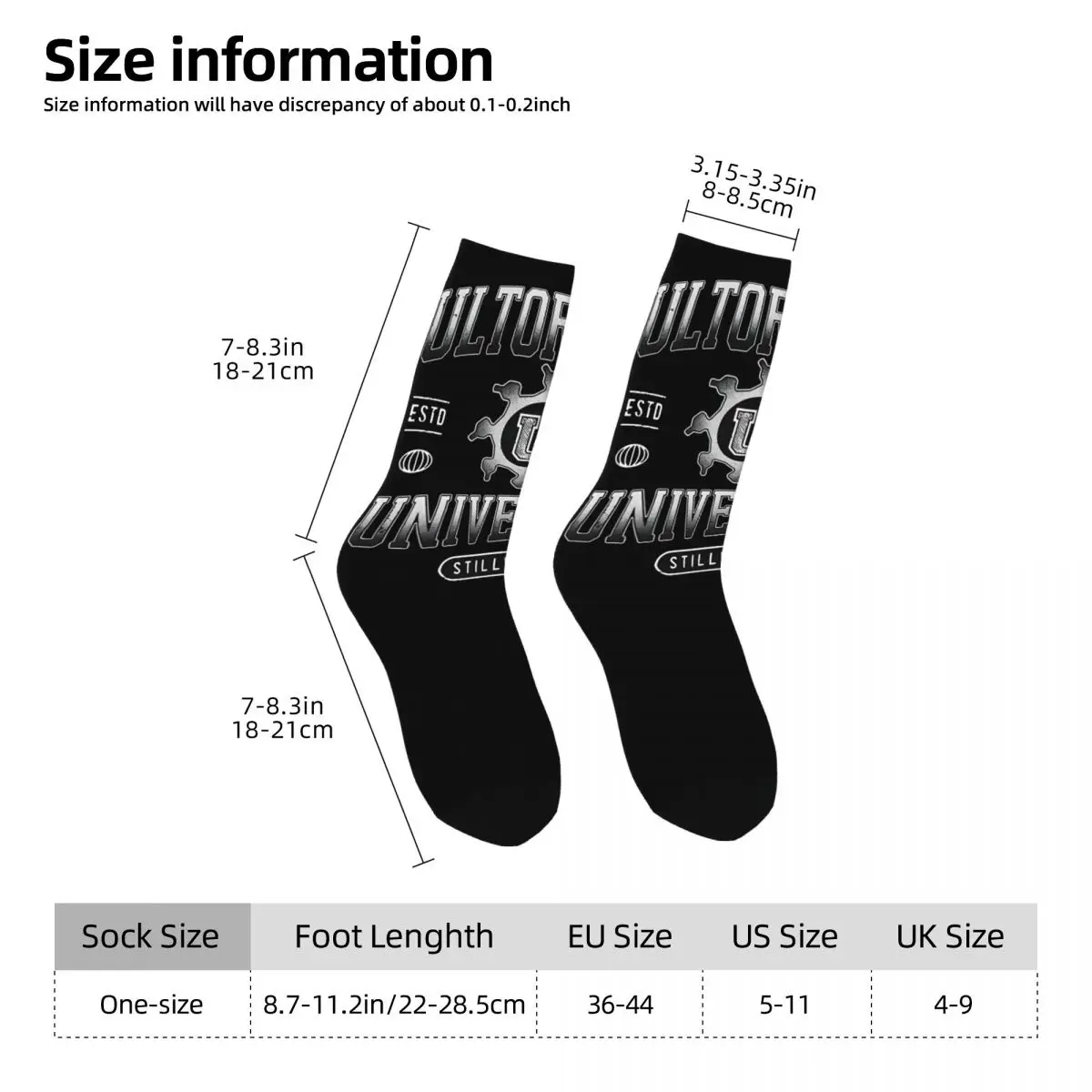 Crazy compression Stunning Sock for Men Vintage Ultor Seamless Pattern Crew Sock Casual