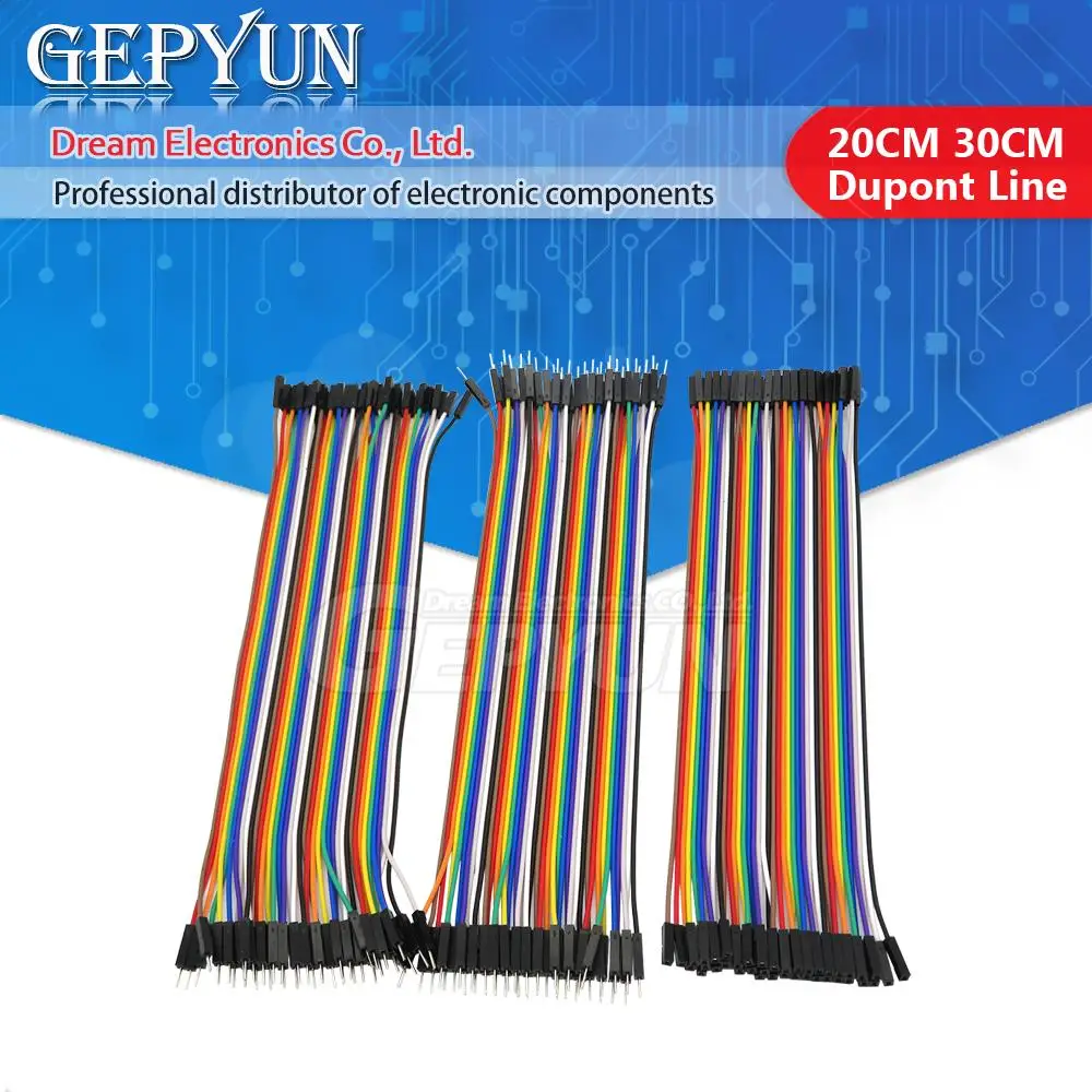 Dupont Line 10CM 20CM 40Pin Male to Male + Male to Female and Female to Female Jumper Wire Dupont Cable for DIY KIT