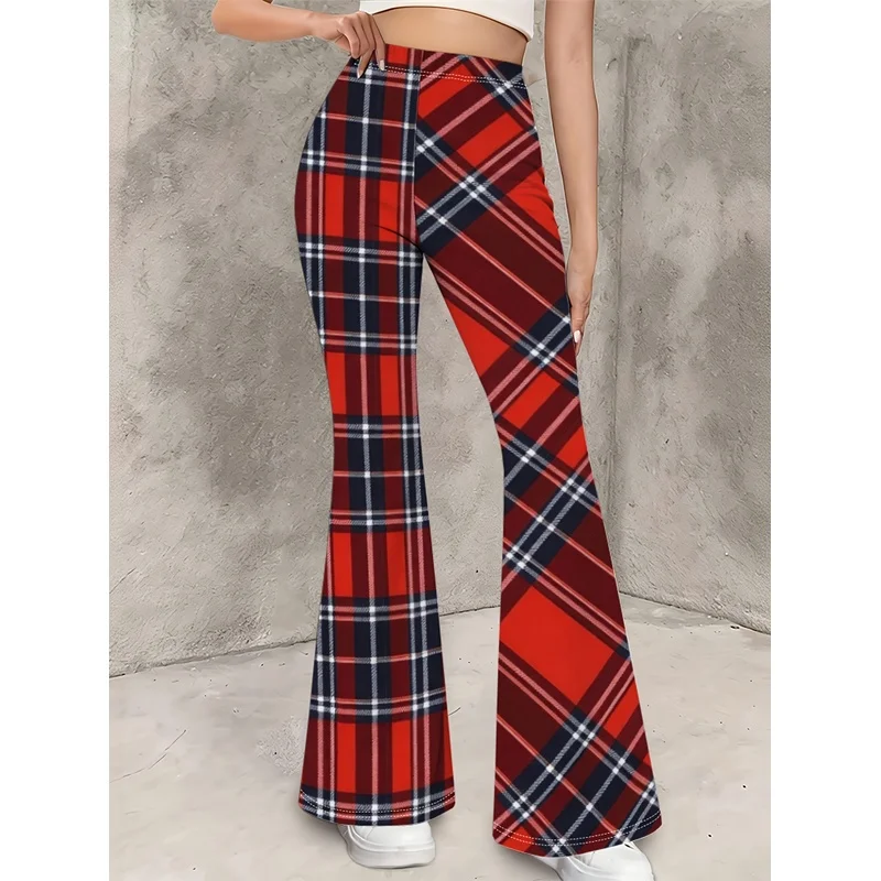 Girls All Over Print Flare Pants Stretchy Bell Bottom Leggings Elastic Waist Pants for Tween Teens Back to School Outfit