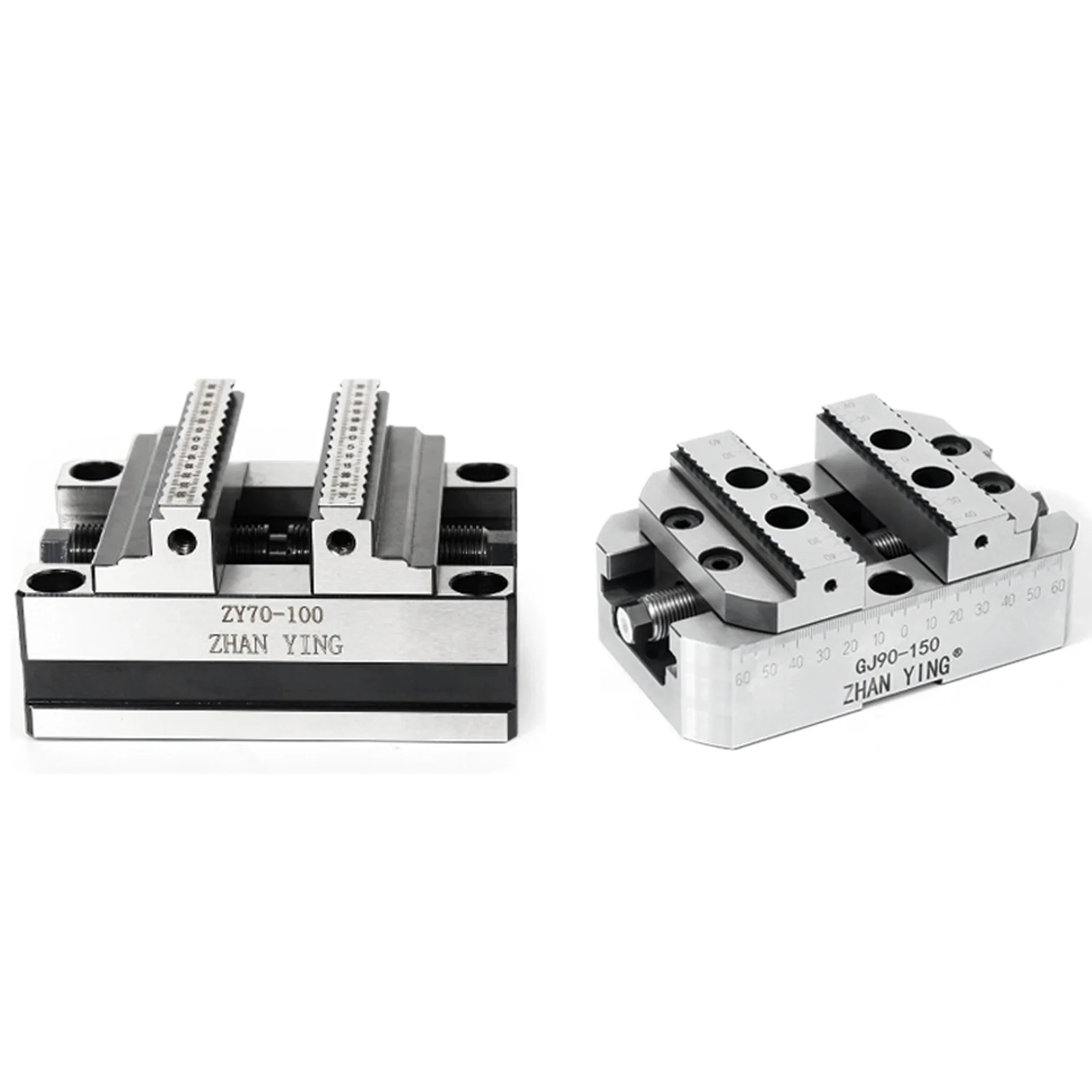 Precision Four Axis Five Axis Turntable CNC Vise Self Centering Machining Fixture Concentric Flat Nose Pliers for CNC Workshops