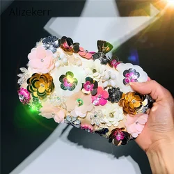 Luxury Color Floral Box Clutch Evening Bags Designer Panelled Sequin Beads Gold Handbags Wedding Party Money Purse With Diamonds