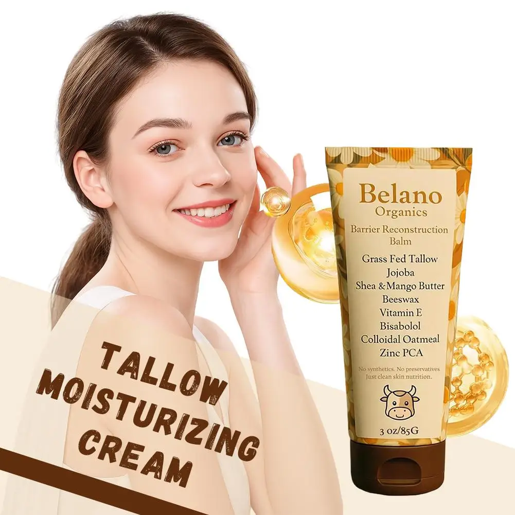 1 قطعة لحم البقر Belano كريم بلسم طويل مغذي عميق ترطيب طويل الأمد ترطيب تنعيم العناية بالبشرة الطبيعية
