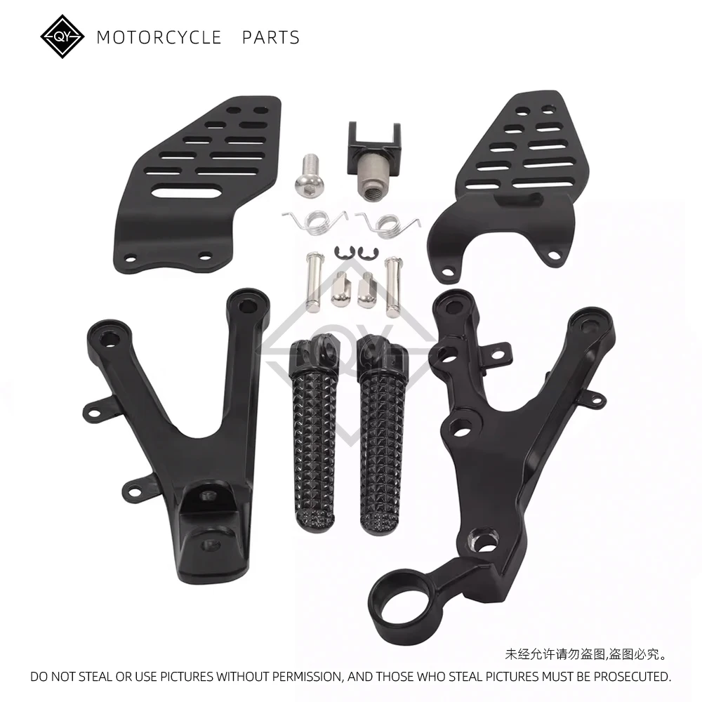 Motorcycle Front Driver Foot Pegs Footrest Bracket For Yamaha YZF R6 2006-2025 2024 2023 2022 2021 2020 2019 2018 2017 2016 2015