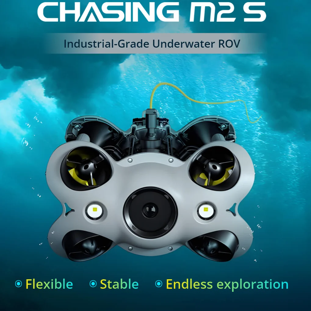 200M Chasing M2 S Underwater Drone with 4K Camera Underwater Rov Diving Drone Robot Fishing Drones for Rescue and Searching