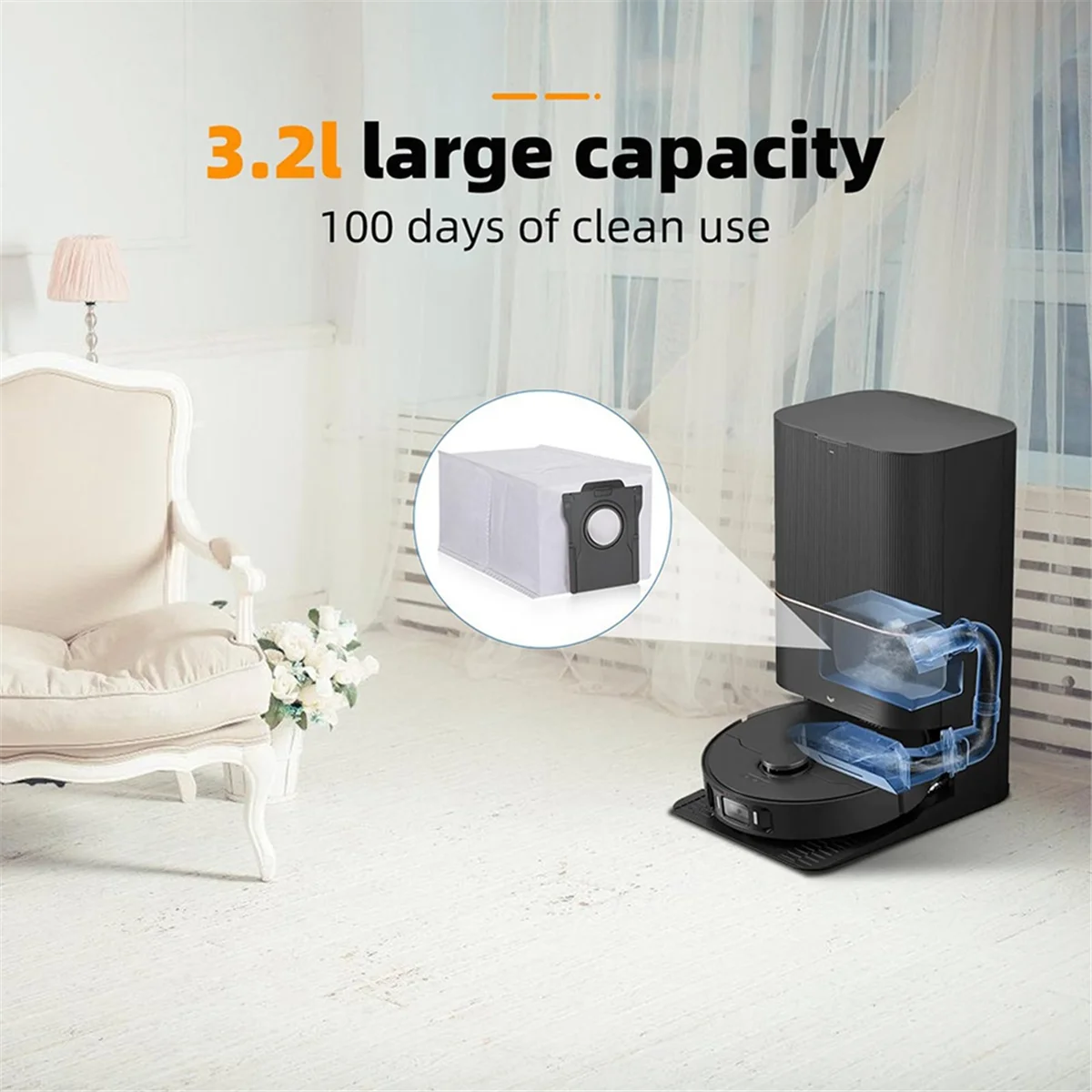 Для Dreame X40 Ultra/L40/X30/L10S Pro Ultra Heat робот-пылесос, аксессуары, детали, вакуумные мешки, мешок для пыли, подушечки для швабры