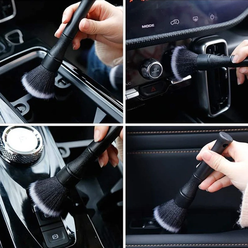 1/2pcs Car Interior Detailing Brush Soft Bristle Cleaning Brush Motorcycle Car Cleaning Tool Auto Detail Dash Duster Brush