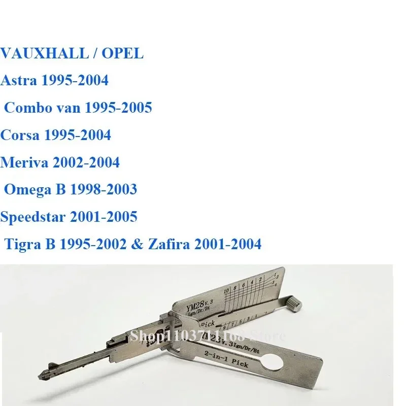 Repair Tools Lishi 2in1 Decoder and Pick SF90/YH35R/YH65/KW14/15/HON58R/CISA-5 /NE66/NEW-SW5.7(2)/NEW-SM3-SM5 Car Kit Door Open