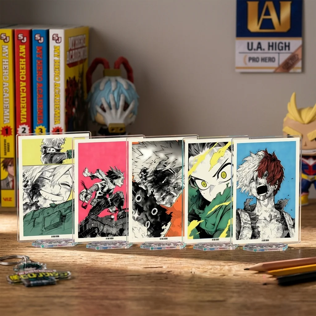 2026 My Hero Academia Acrylic Stand Keychain Manga Panel Todoroki Bakugo Izuku All Might Aizawa Ochaco Ka