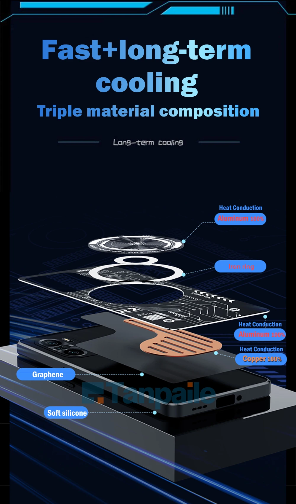 For Huawei Nova 13 Pro Copper Metal Cooling Case Shockproof Bumper Heat Dissipation Aluminum Protective Phone Back Cover Funda