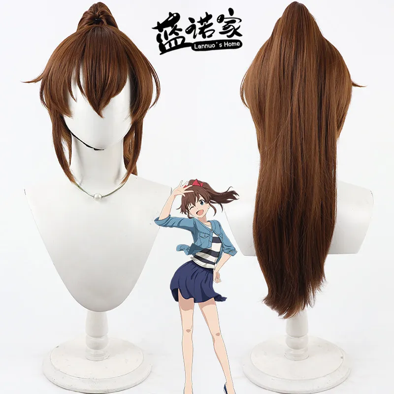 

Аниме THE IDOLM STER MILLION LIVE Minako Satake Косплей Парик Хэллоуин Карнавальная вечеринка Реквизит Синтетические волосы + Кепка для парика