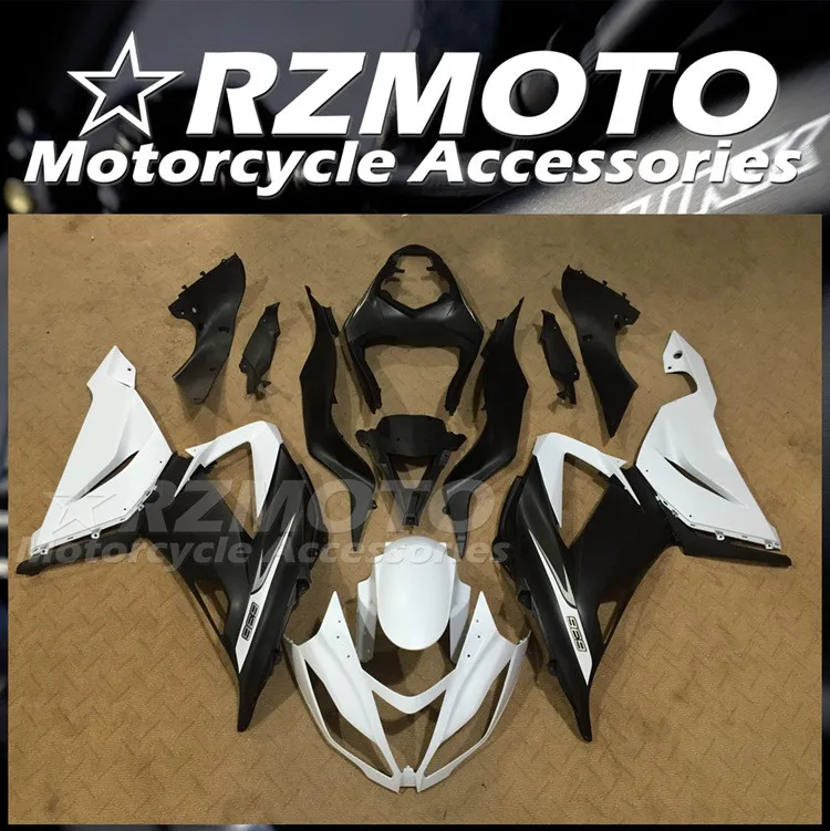 

4 подарка, новый комплект обтекателей из АБС-пластика, подходит для Kawasaki ZX-6R 599 ZX6R 636 2013 2014 2015 2016 2017 2018, комплект кузова черного и белого цвета