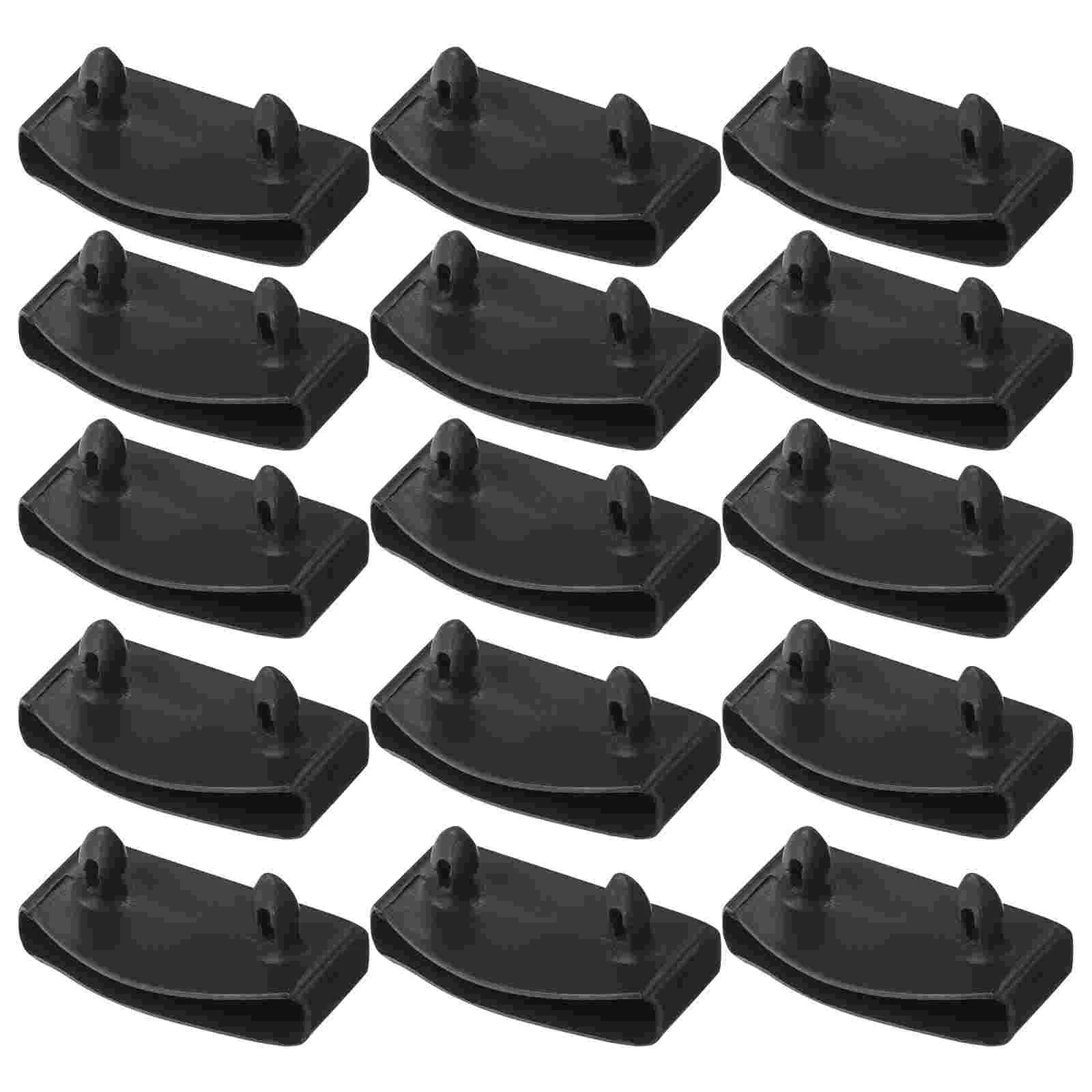 20 Pcs Bed Frames Sofa Board Mounting Buckle Replacement Parts Accessories Spare Plastic Slat Holders Kits Furniture Black