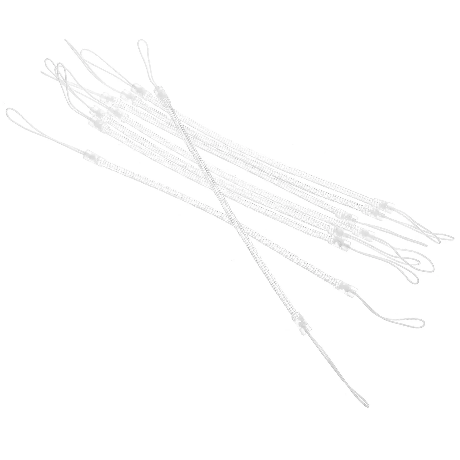 8Pcs Stylus Pen Spring Rope Anti-Lost Rope Retractable Pen Lanyard Holder Touchscreen Stylus Leash Phone Key Strap