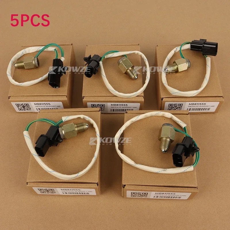 5PCS T/F Gearshift 4WD Lamp Switch For Mitsubishi Pajero Montero V32 V73 1990-2006 L200 Triton 1996-2007 4D56 6G72 4M40 MB811555