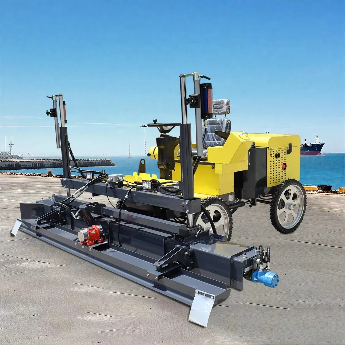 Top-Rated Engine-Powered Construction Equipment High-Demand Concrete Laser Screed Machine Precise Levelling Advanced