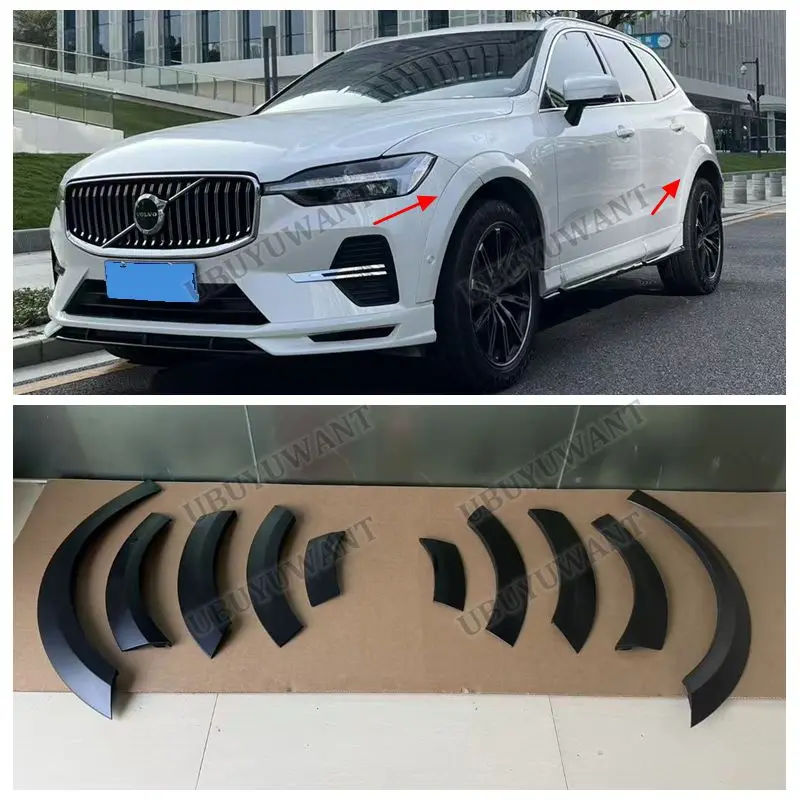 10 PCS For Volvo XC60 GEN 2 2018-2025 High Quality Auto Mudguards Car Fender Wheel Eyebrow Protector Wheel Arch Trim Strip