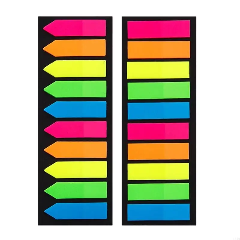 2025 New Colored PET Label 100/120Pcs Repositionable Writable Adhesive PET Notes Page Marker for Notebook Planner Binder Folder
