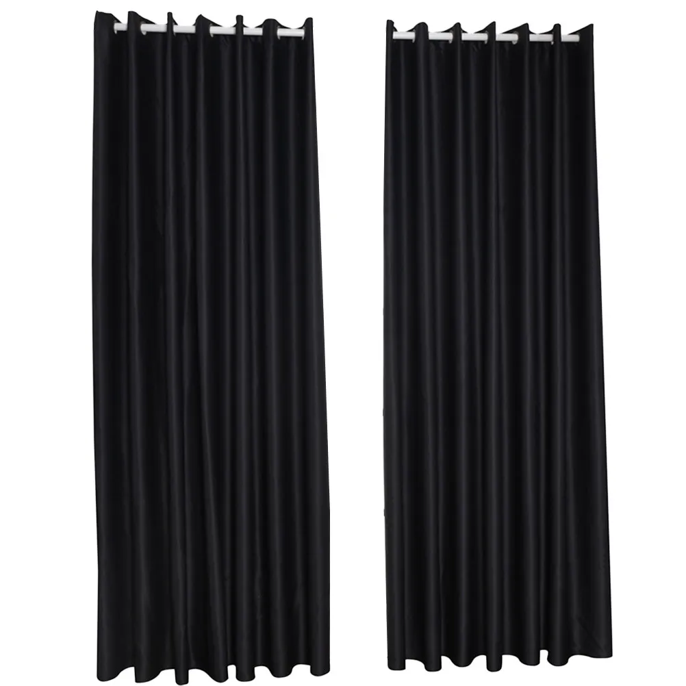 2Pcs Blackout Curtain for Home Heavy Duty Light Filtering Window Treatment Decorative Curtain for Living Room Bedroom Brown view 4