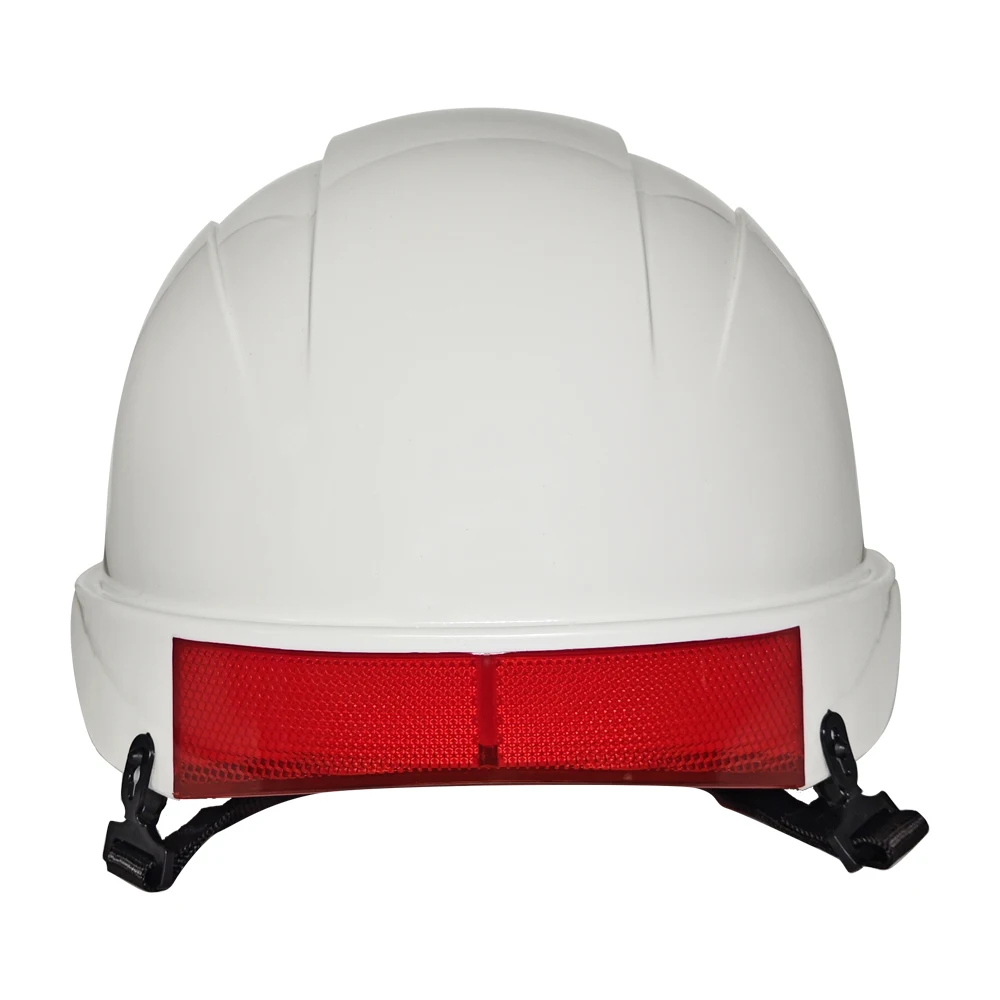 SAFETREE CE/ANSI/ISEA Z89.1-2014 Type II ABS Safety Helmet with Reflector Work Safety Headgear Head Protection Unvented