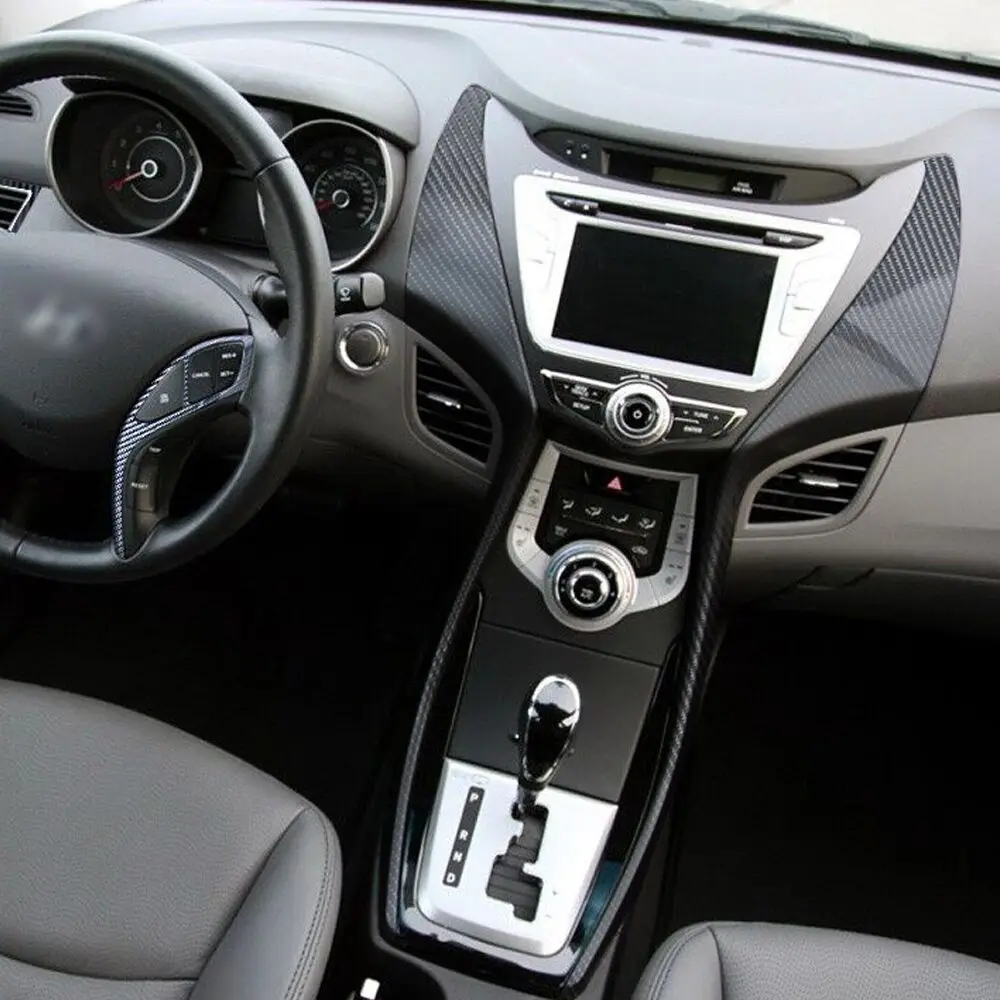 

Для Hyundai Elantra MD 2012-2016 автомобильный Стайлинг 3D/5D углеродное волокно салон автомобиля центральная консоль цветная молдинговая наклейка наклейки детали