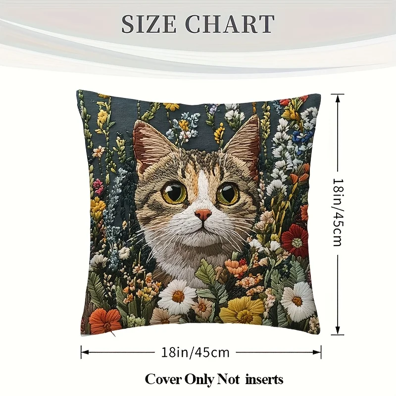 1 قطعة وسادة القط المعاصرة يغطي غرفة نوم مريحة أريكة ساحة المخدة غرفة المعيشة كرسي وسادة تغطي ديكور المنزل هدية ﻿