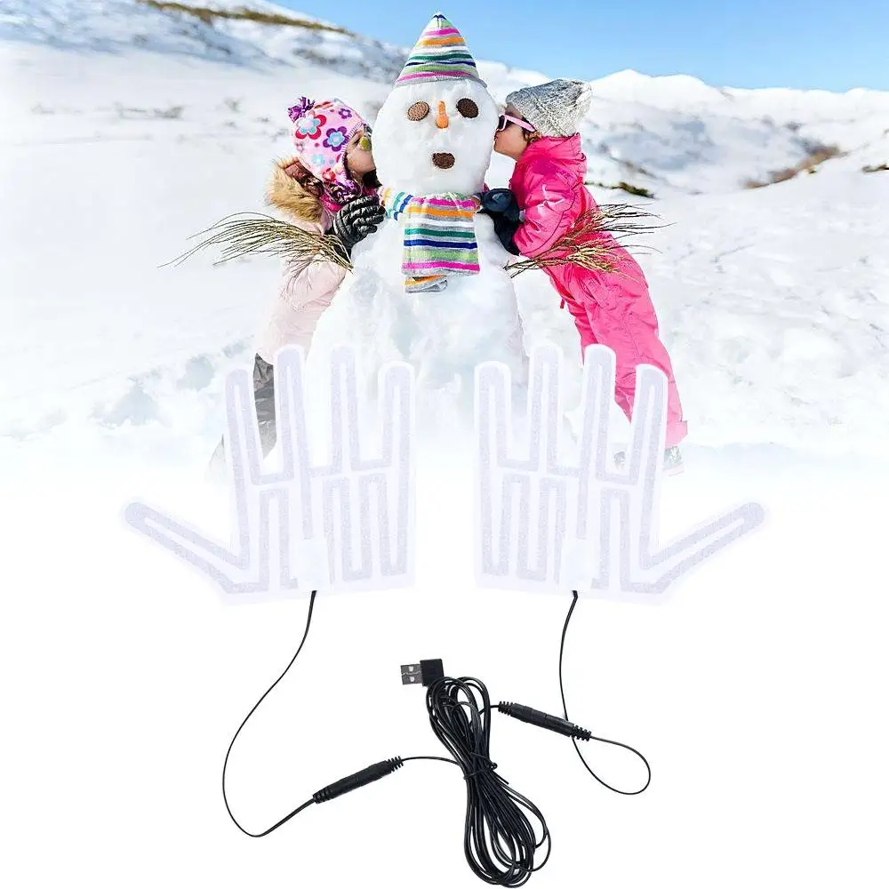 

Нагревательная пленка для перчаток 5В, USB, для зимних лыжных перчаток, с пятью пальцами, электрическая грелка для перчаток