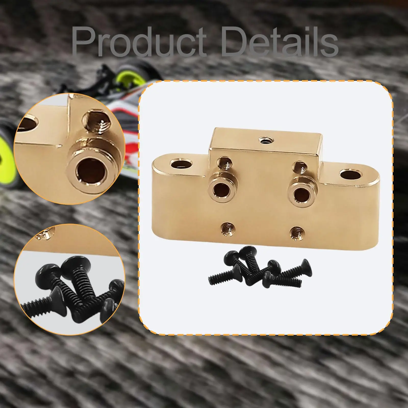 Soporte de brazo inferior delantero de coche teledirigido 1:24, pieza de refuerzo de brazo oscilante, reemplaza accesorios para coche de Control remoto 1:28