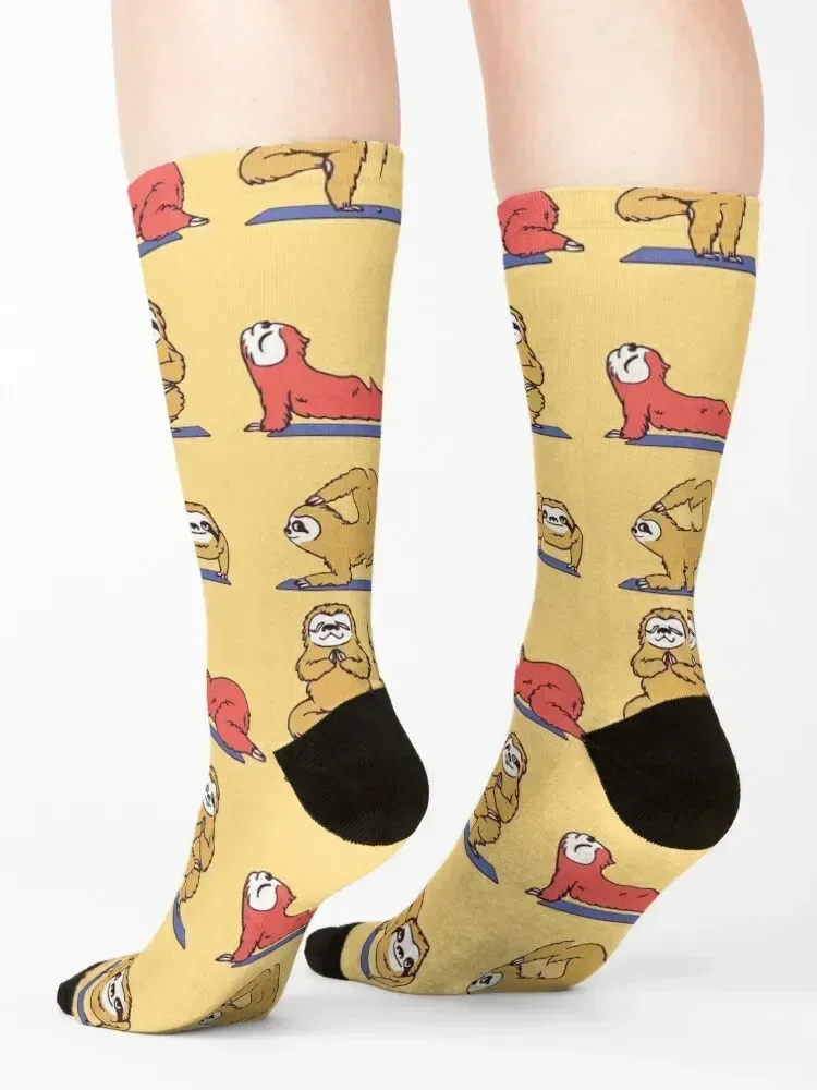 Sloth Yoga Socks hiking Running Lots basketball Socks Woman Men's