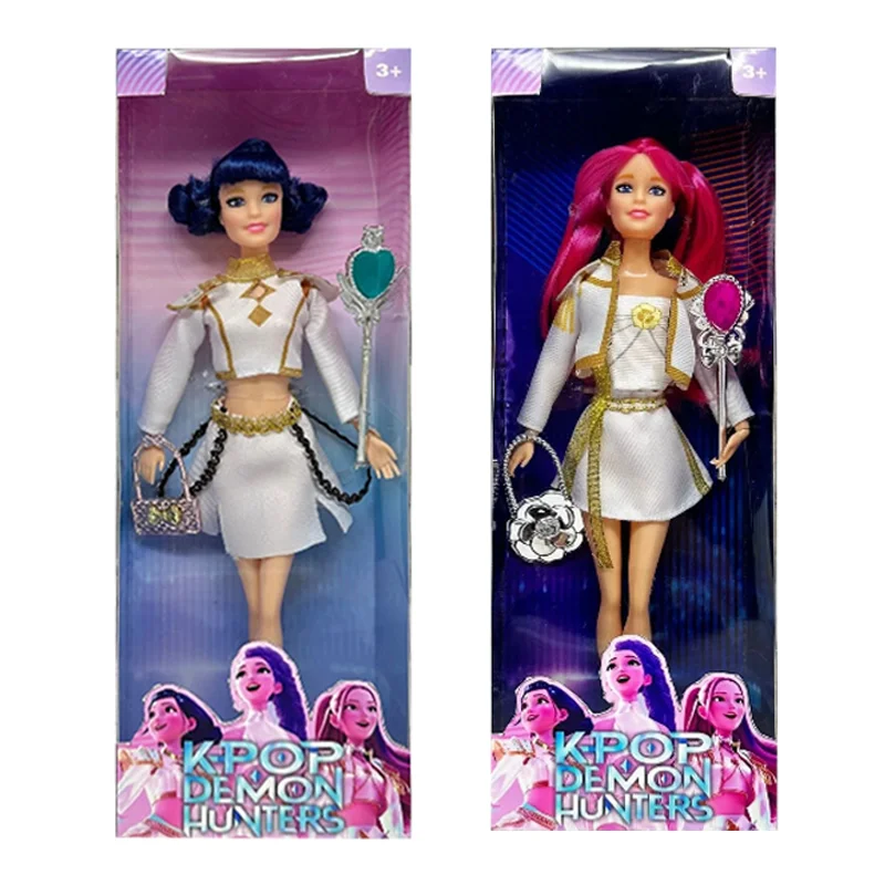 2025 جديد حار على شكل رائع أنيمي 30 سنتيمتر K-Pop شيطان الصيادين دمية لعبة من الفينيل رومي ميرا زوي عيد ميلاد مفاجأة هدية للفتيات