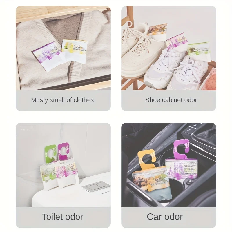 10 Stück Duftbeutel, natürliche Aromatherapie-Duftbeutel für Schrank, Schuhschrank, Zuhause, Hotel, Schlafzimmer, Auto, Lufterfrischer – Detail 4