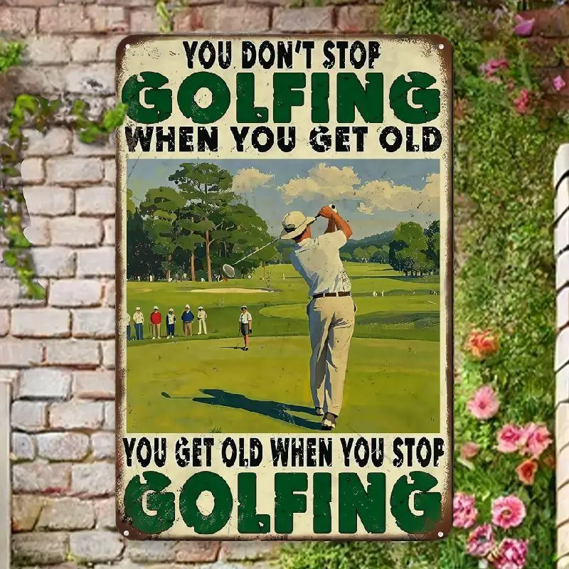 Funny Golf Tin Sign, 