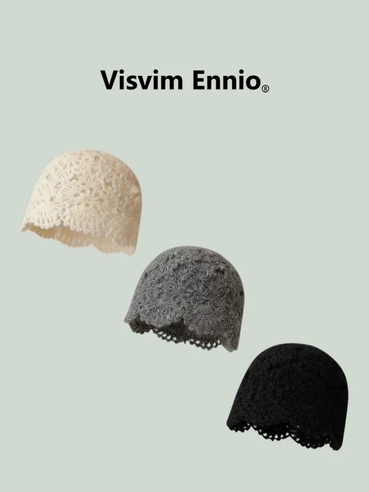 visvim-ennio-collaborative-handmade-crochet-flower-head-cap-women's-artistic-hollow-out-design-spring-faion-accories