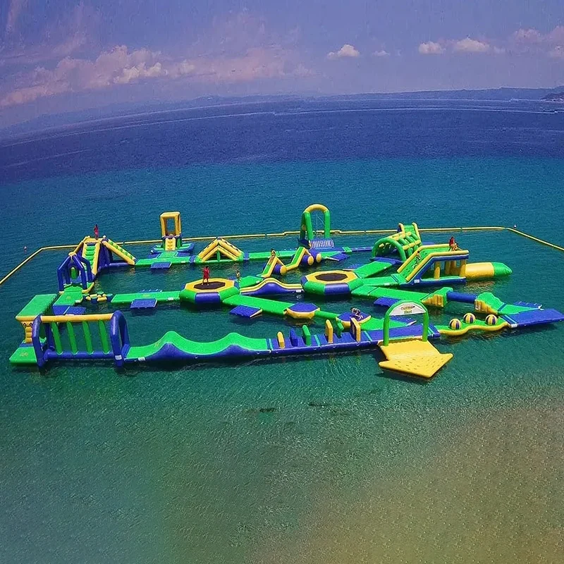 Custom Inflatable Floating Sea Lake Pool Water Park Obstacle Course Water Play Sports Entertainment Aqua Parkspromote sales