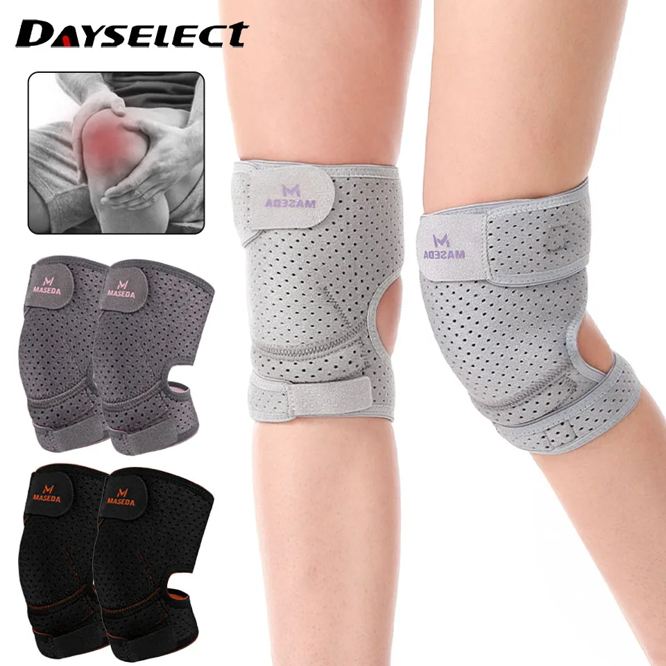 1/2Pcs Breathable Knee Support Thickened EVA Reduce Meniscus Injury Protect The Patella Double Strap Pressurization Knee Pads