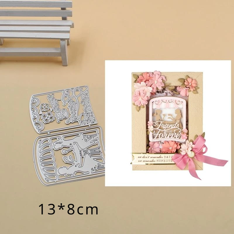 Hollow Frame Metal Cutting Dies Stencils Die Cut for DIY Scrapbooking Album Paper Card Embossing