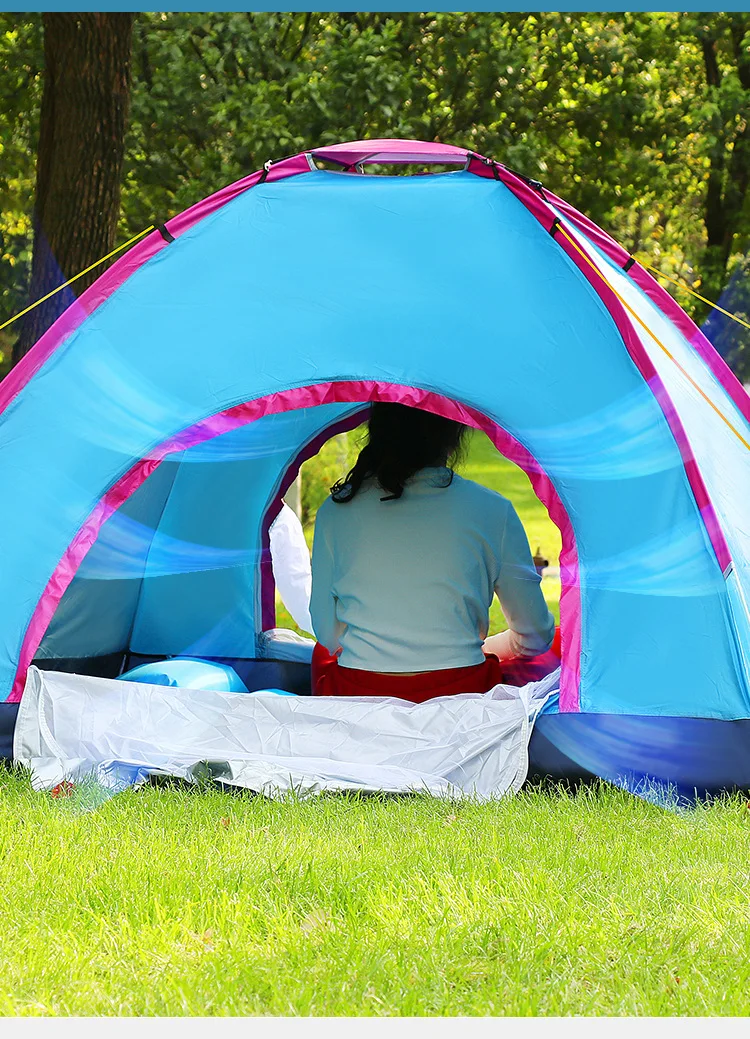 3-4 People Cross-Border Single Layer Automatic Quick Setup Outdoor Camping Tent