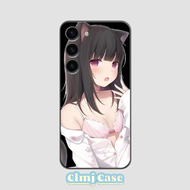 

Clmj Anime Girl Phone Case For Samsung Galaxy A54 5G A53 S24 A16 A14 A13 A12 A22 A23 A24 A33 A52 S21 FE S22 Plus S23 Ultra S20