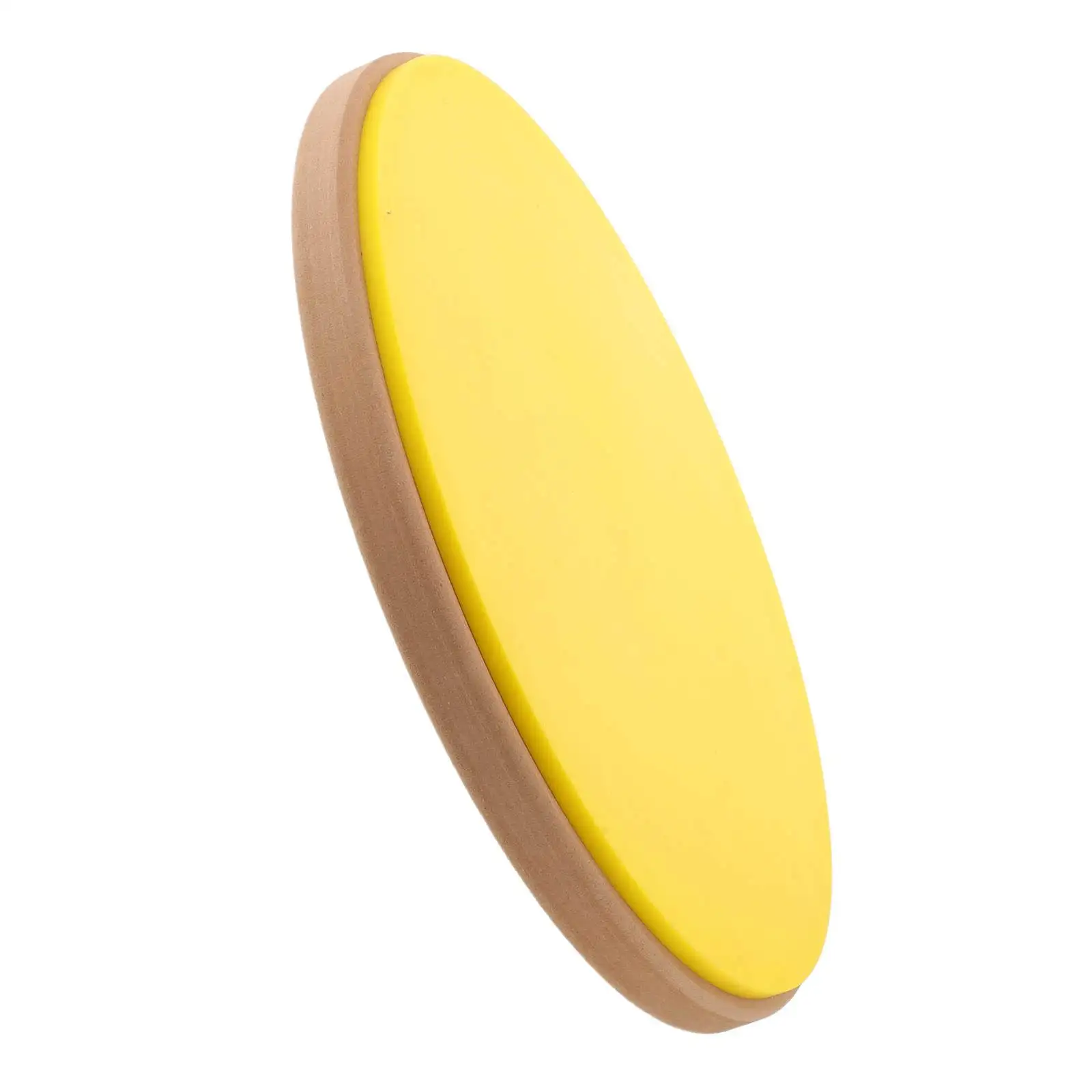 Low Volume Silent Drum Mute Pad 11.4 Yellow Drum Practice Pad Noise Reduction Shock Absorbing Quiet Trainer for Apartment Dorm