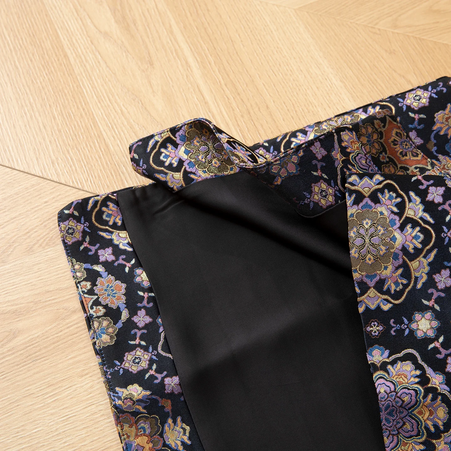 Winsleter-100% seda real canção brocado elegante colete casaco, o pescoço geometria, novo colete estilo chinês feminino, 2025 outono c5o099cc