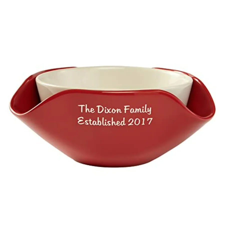 

Personalized Any Message Snack Bowl Set For Him For Dad Script