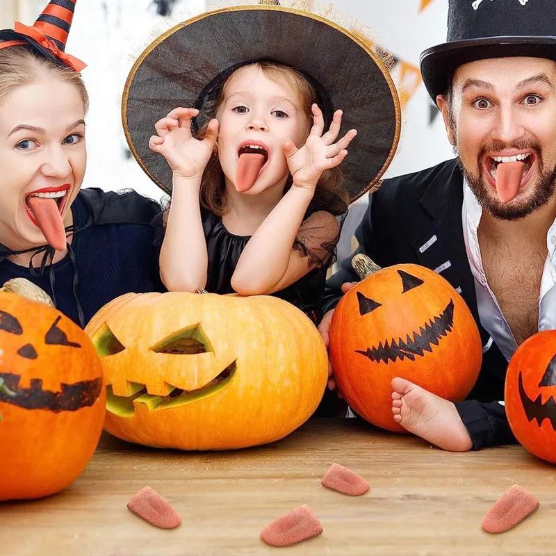 Fausse langue réaliste en acier, piercing à la langue, accessoire de magicien, cadeau de jouets magiques, farce d'Halloween, poisson d'avril, 1 à 10 pièces