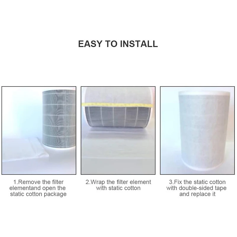A14G-40 Foglio 28 pollici x 12 pollici Filtro elettrostatico in cotone, rete filtrante HEPA per purificatore d'aria Philips Xiaomi Mi