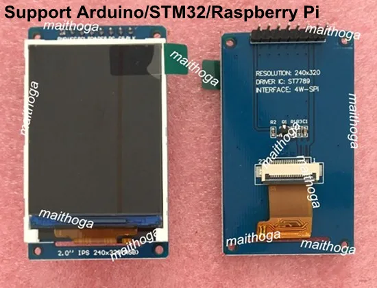 IPS 2.0 inch 8PIN RGB 65K Color HD SPI TFT LCD Display Screen (Board/No Board) ST7789 Drive IC 240*320