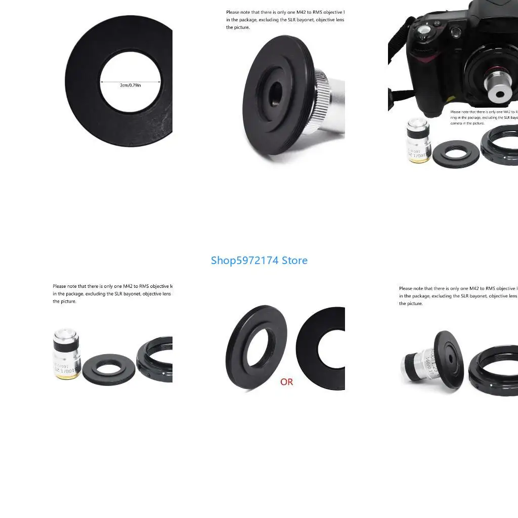 Y3NB – adaptateur d'objectif Microscope M42 vers filetage RMS