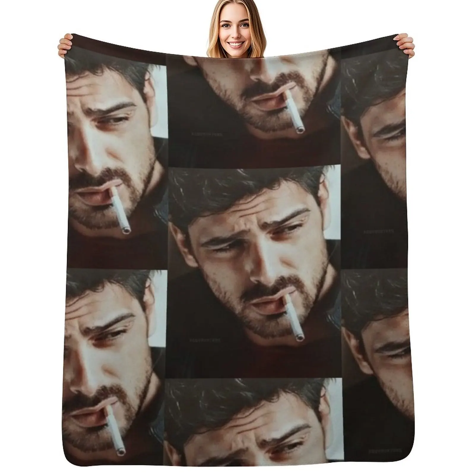 Massimo Michele Moronne Original art work - Are you lost baby girl limited edition collection Throw Blanket