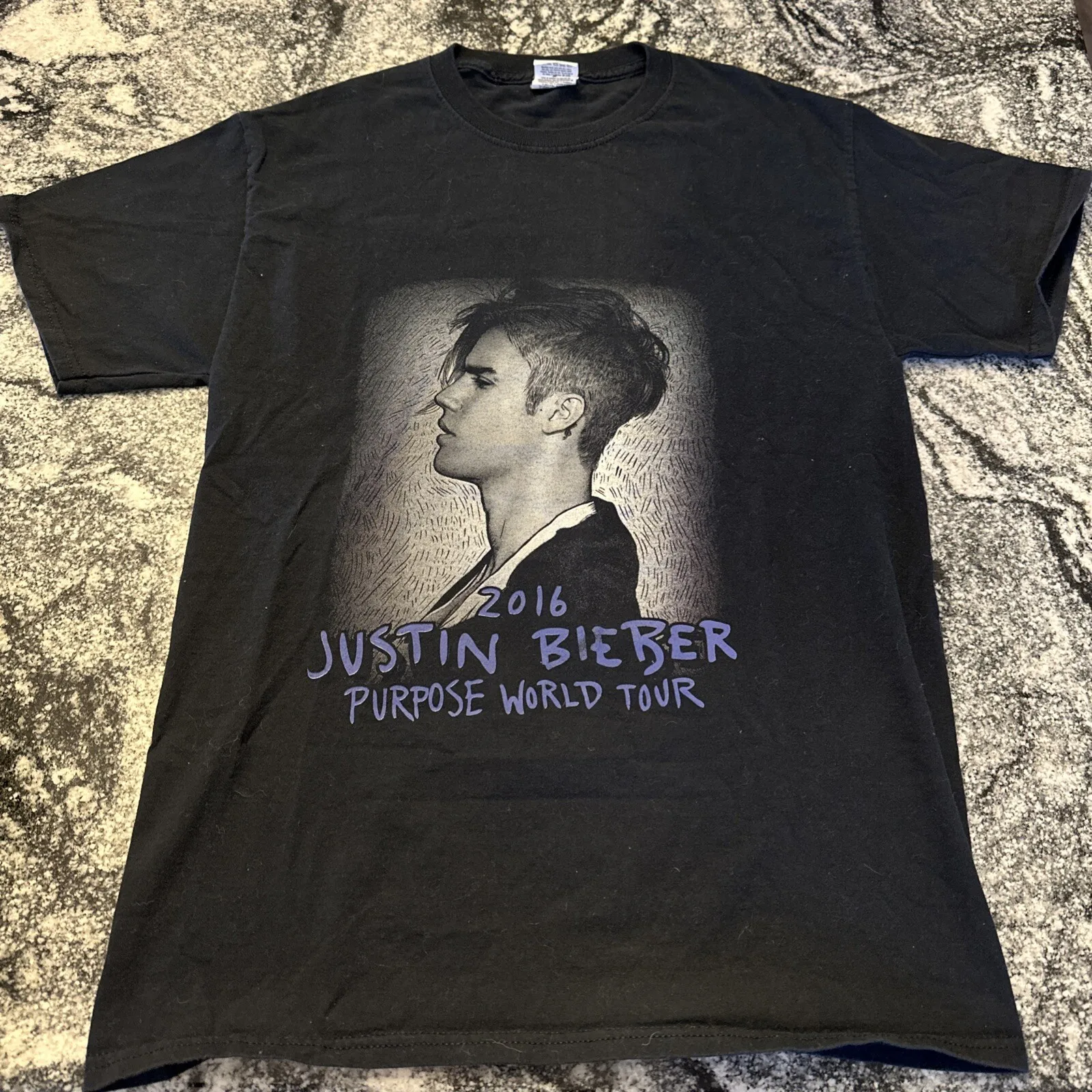 2016 Justin Bieber Purpose World Tour Concert Pop Shirt Tee Medium