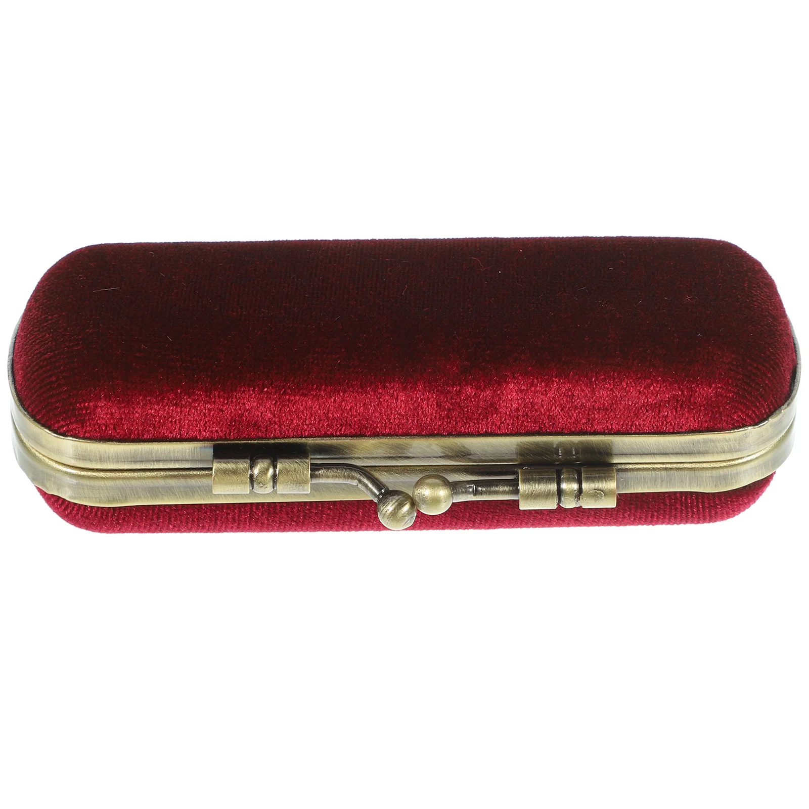 صندوق تخزين أحمر الشفاه الأنيق، حامل أحمر الشفاه فلنلت الرجعية، حقيبة محمولة مع مرآة للاستخدام في الهواء الطلق #2