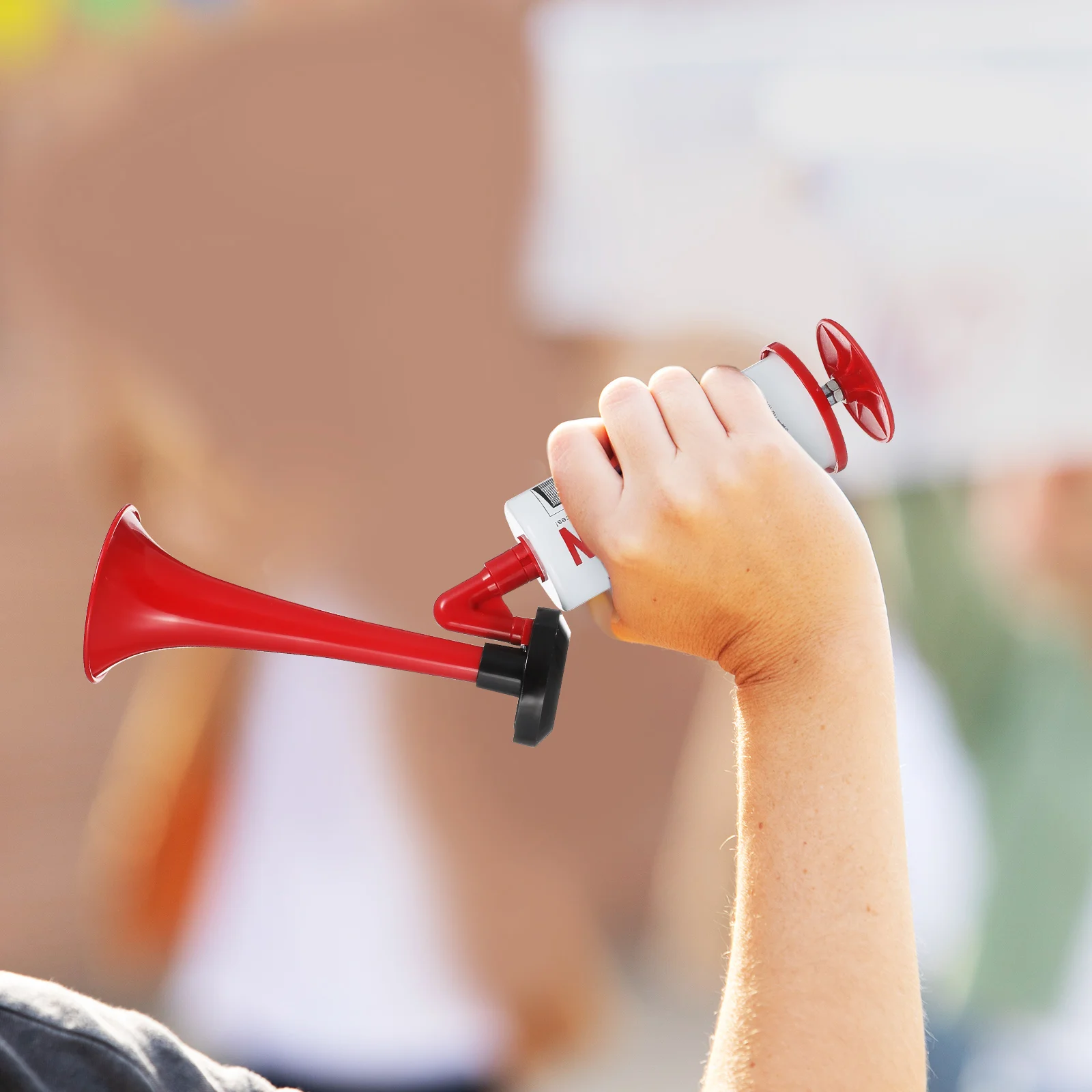 

Ручной красный воздушный рожок, насос, громкий рожок для занятий спортом, сувениры для вечеринок, портативный шумогенератор, шумогенератор, опора для поддержки,