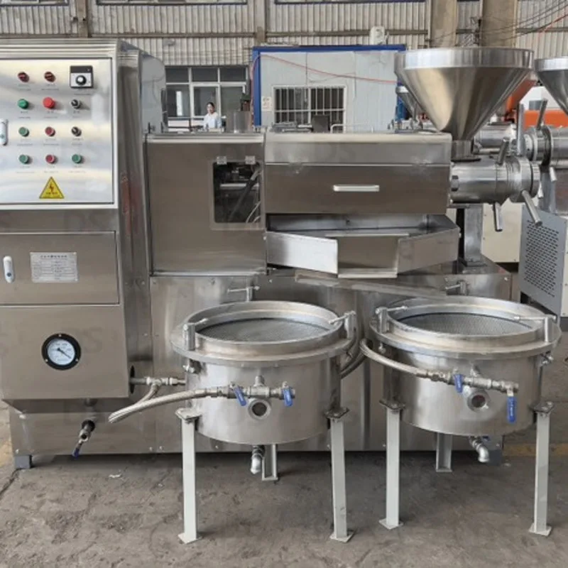 Commercial Stainless Steel Style Rice Bran Sesame Peanut 100 Type Oil Press Machine