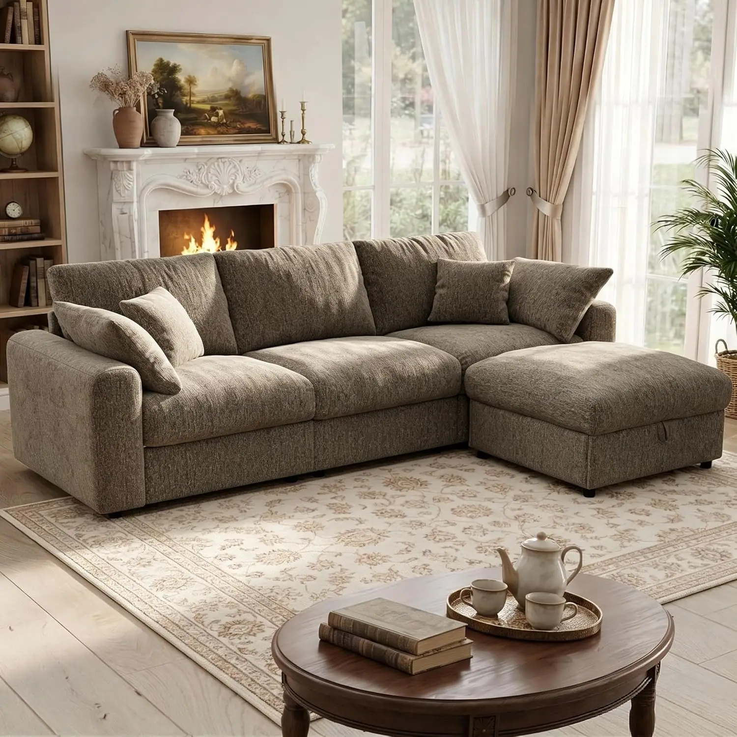 Cloud Sectional Couches for Living Room, 110